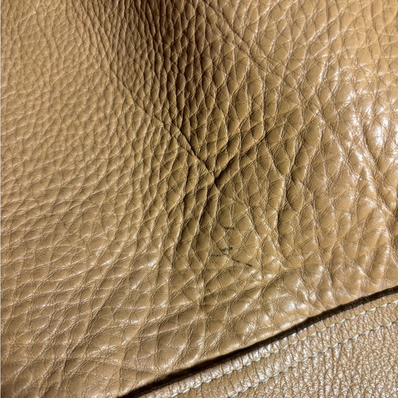 Coach 5715 Camel Pebbled Leather Made in The United States Hobo Shoulder Bag - Picture 7 of 12